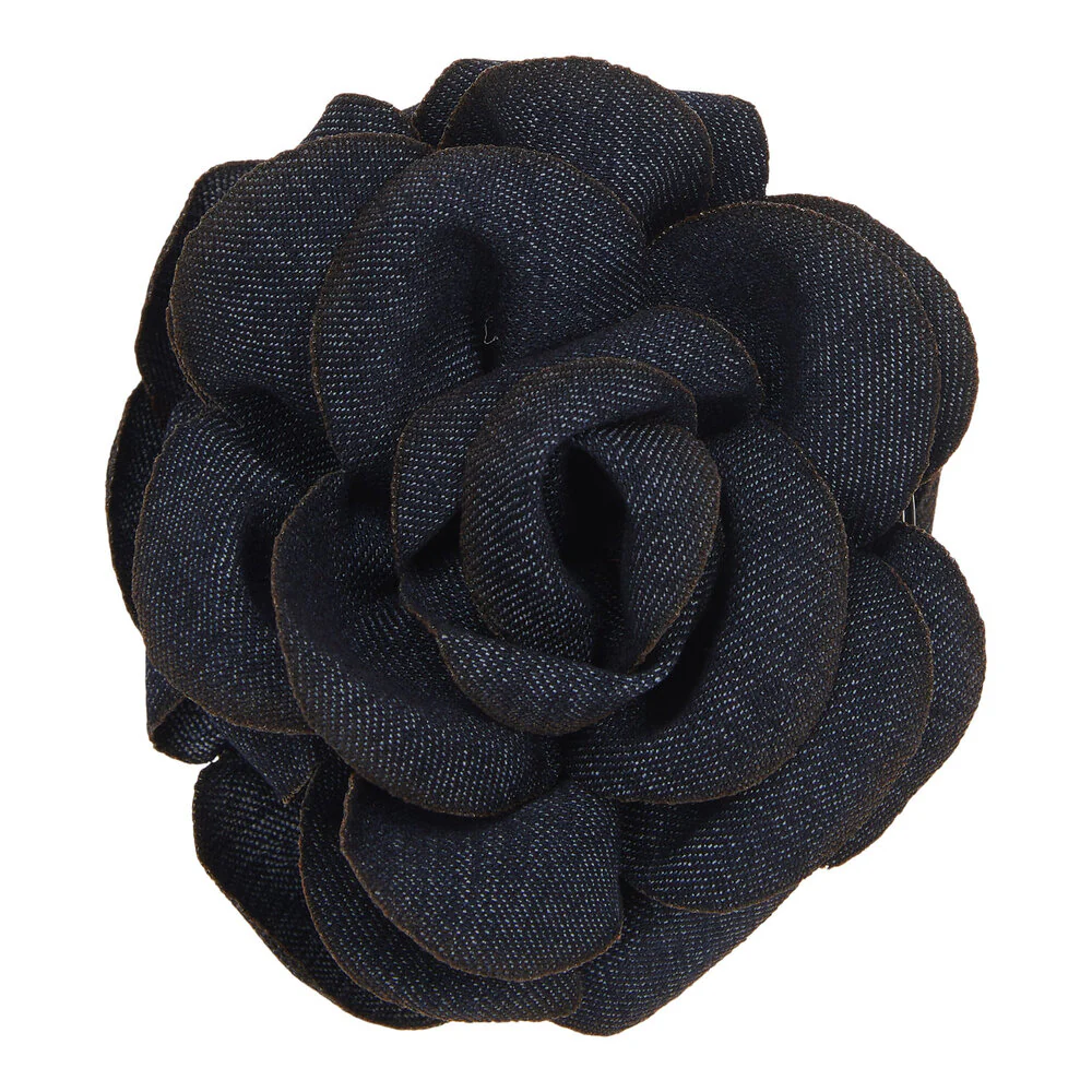 Pico  Denim Rose hårklemme - Dark Denim