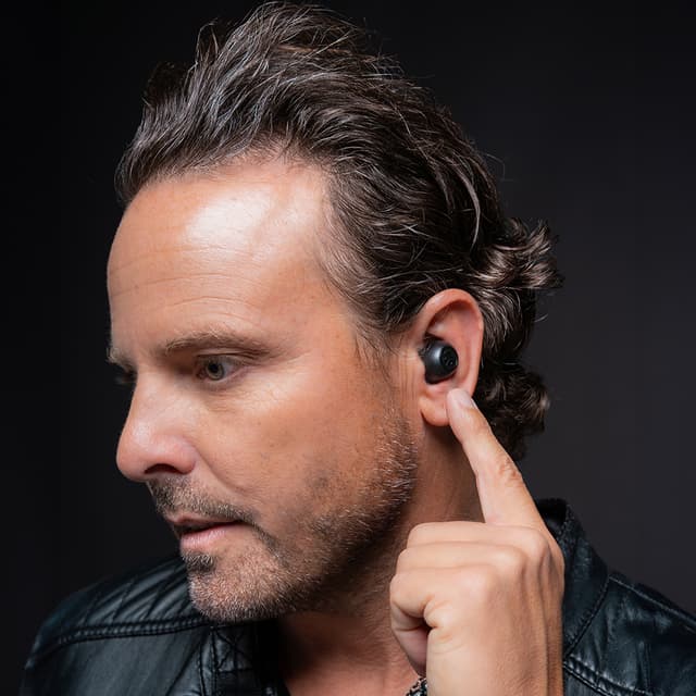 JLab Go Pop ANC true wireless in-ear høretelefoner (sort)