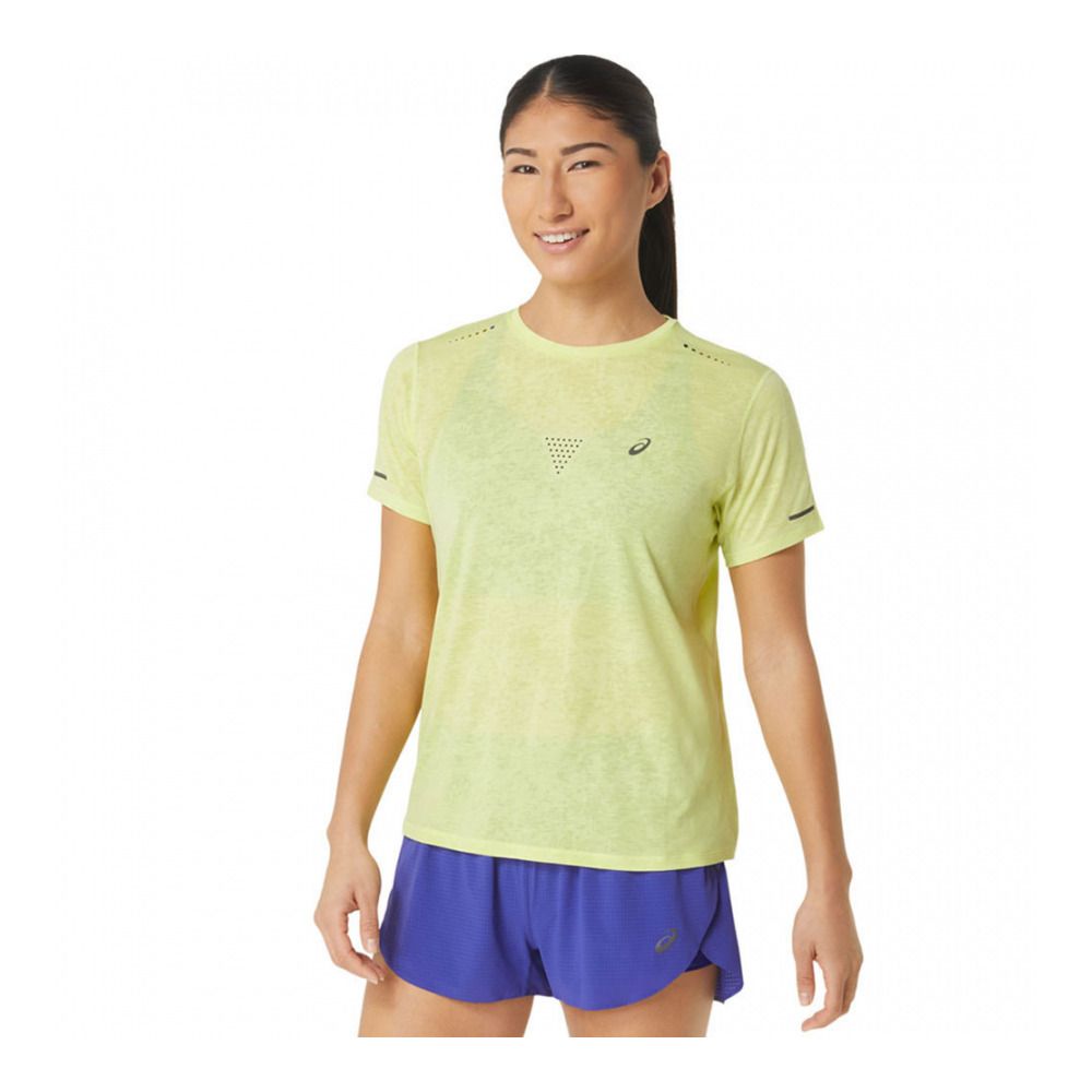 Asics METARUN PATTERN - Tee-shirt Femme glow yellow