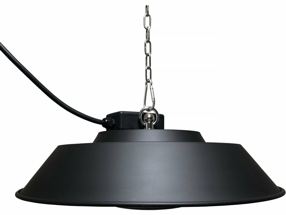 Chauffage électrique suspendu - 1500w - noir
