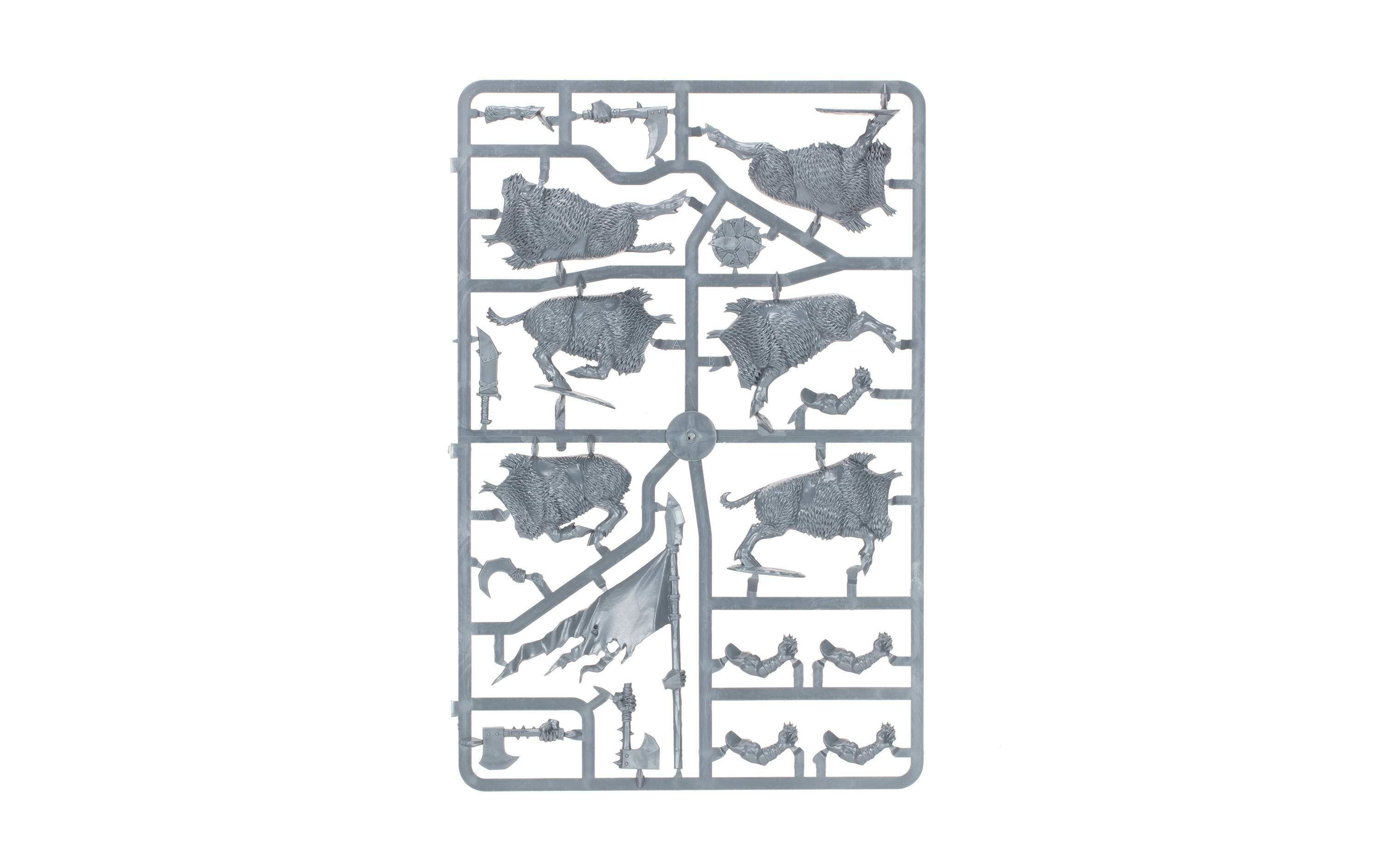 Warhammer The Old World Orc Boar Boyz MobWarhammer The Old World Miniaturen: Ork-Wildschweinreiter-Mob