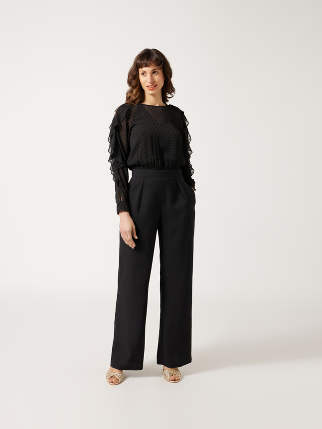 Combinaison pantalon haut plumetis