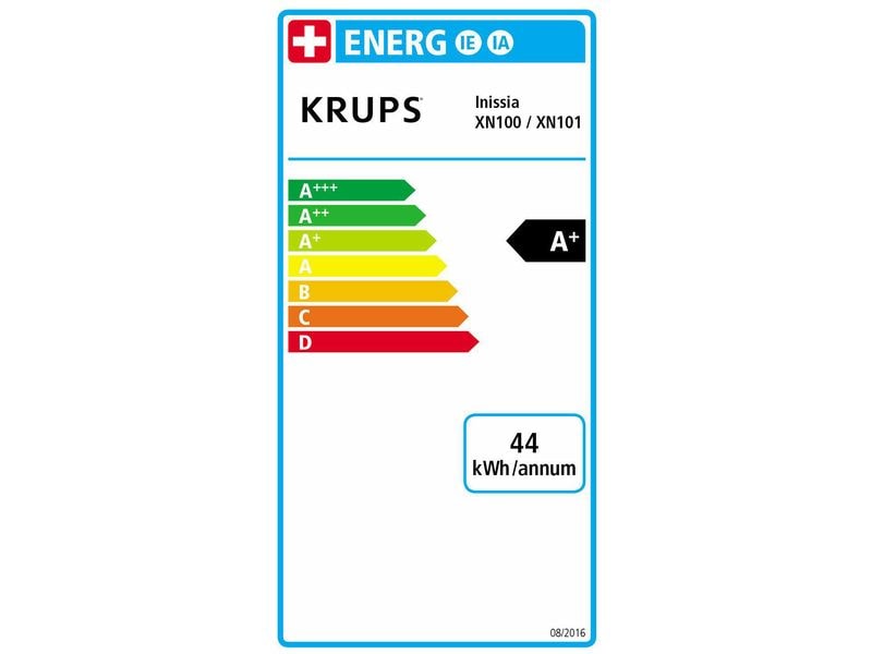 Krups Kaffeemaschine Nespresso Inissia XN1001 Weiss Kapselmaschine