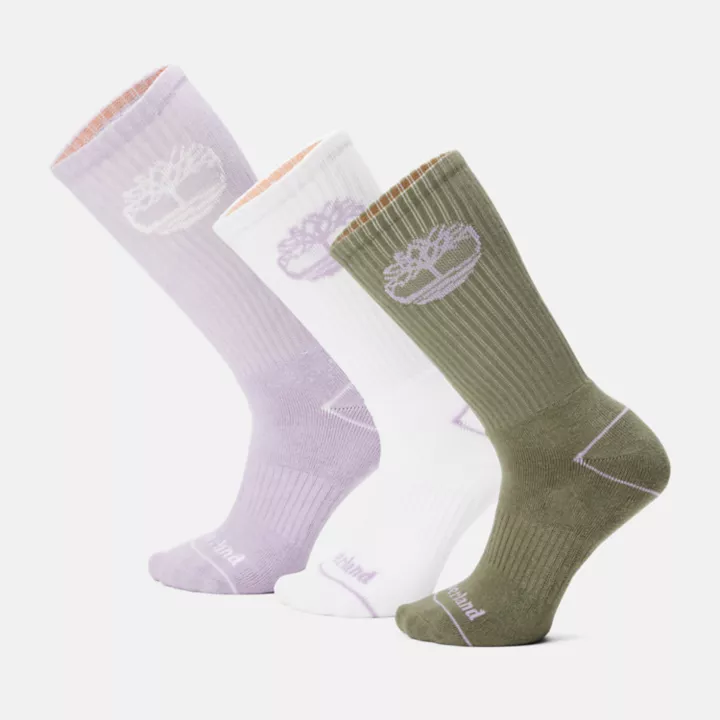 Lot de 3 paires de chaussettes Bowden unisexes en violet