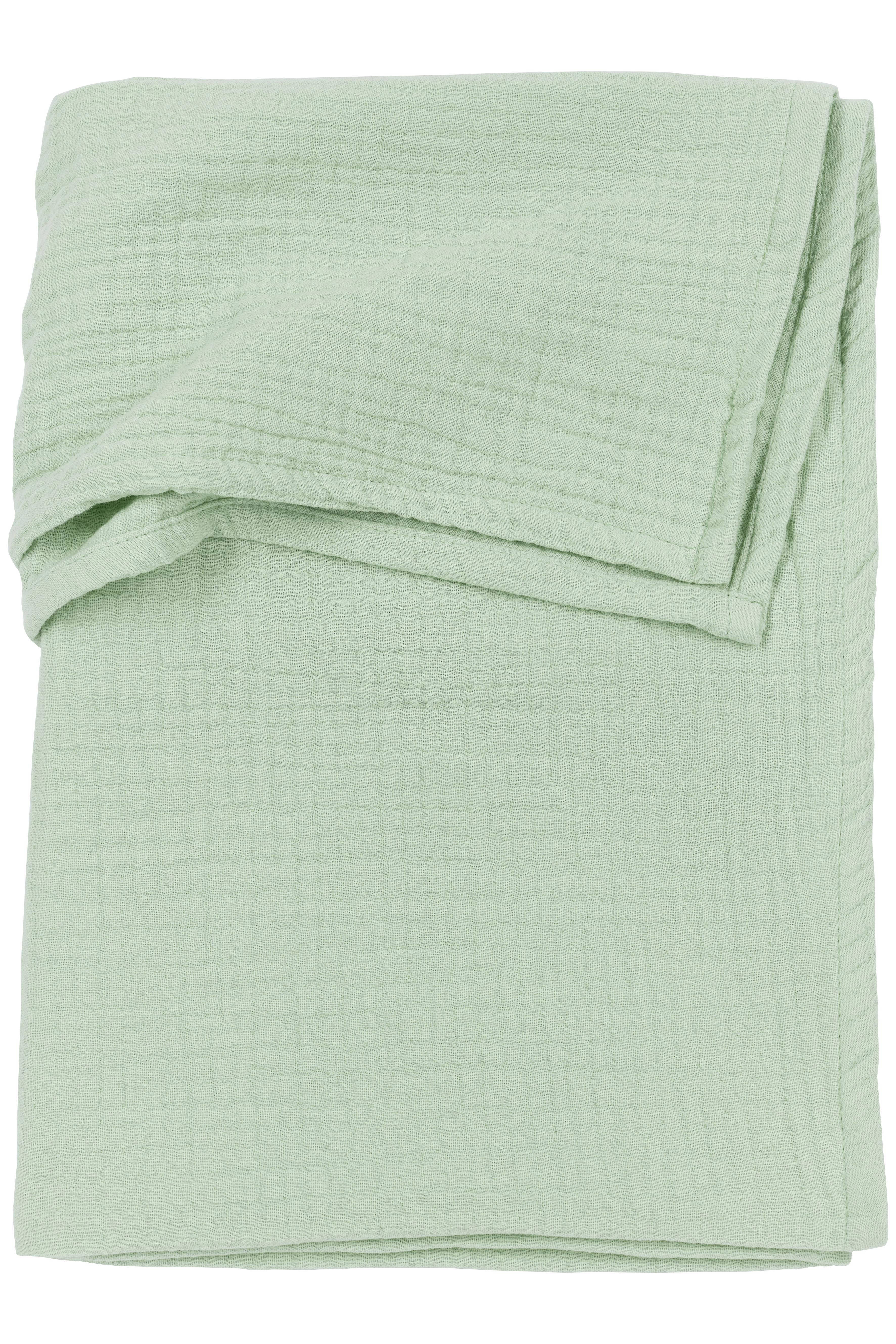 Meyco hydrofiele baby ledikantlaken 100x150cm soft green