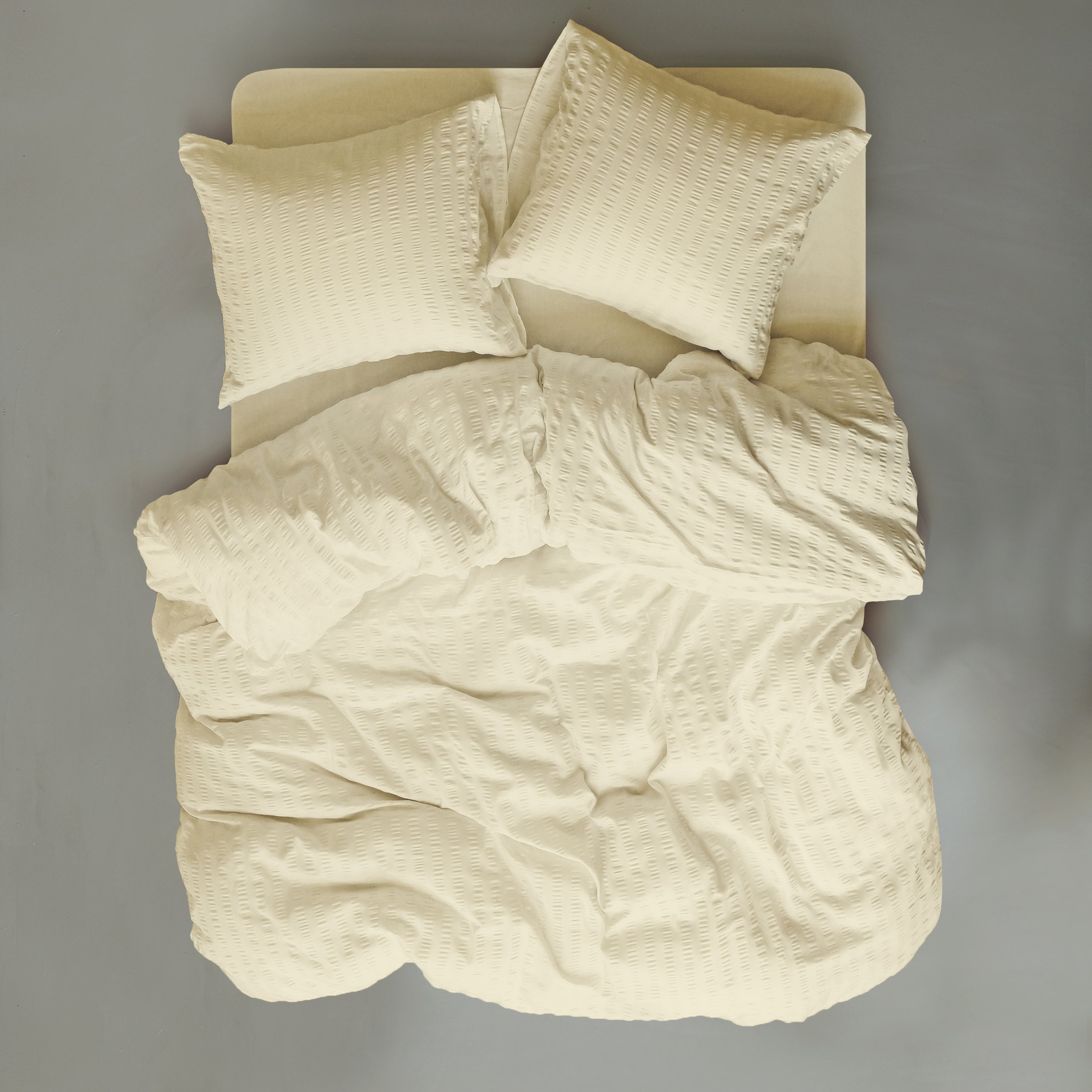 Crisp Sheets Smooth Waffle Dekbedovertrek 200 x 220 cm - Geel