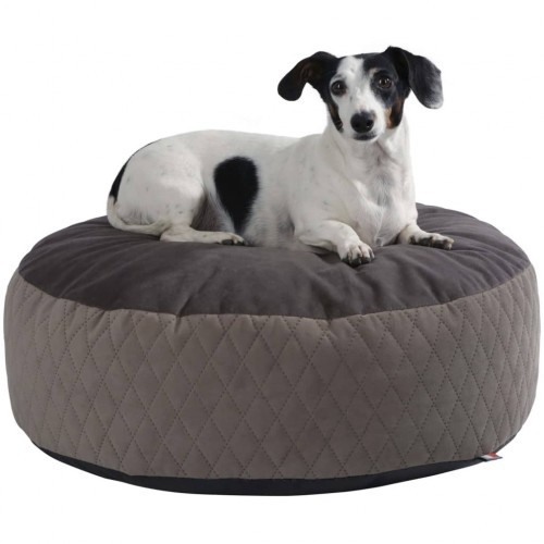 Cama para cachorro estilo puff, multicolorida