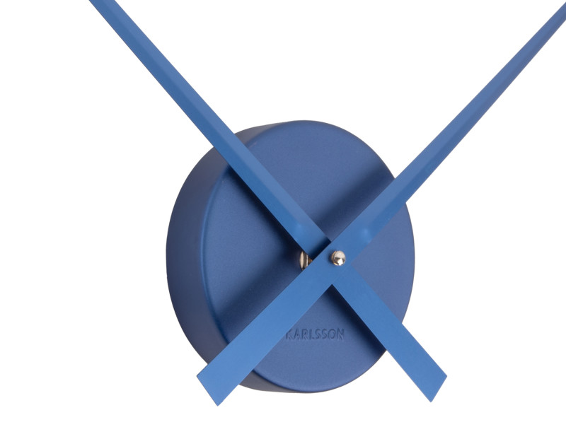 Wall Clock Little Big Time Mini Metallic KA4348DB Metallic dark blue