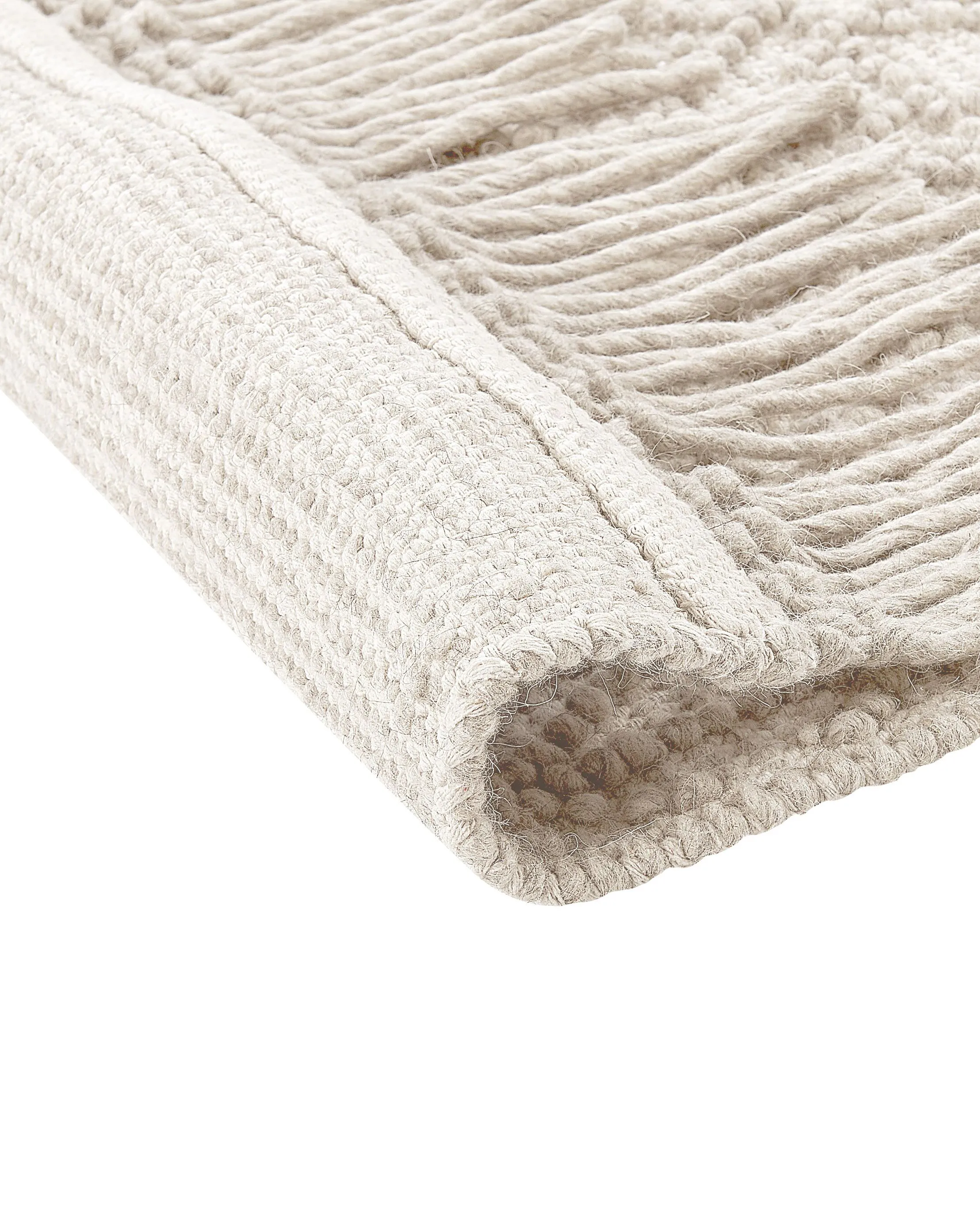 Vloerkleed ALUCRA Lichtbeige 160 x 230 cm Wol