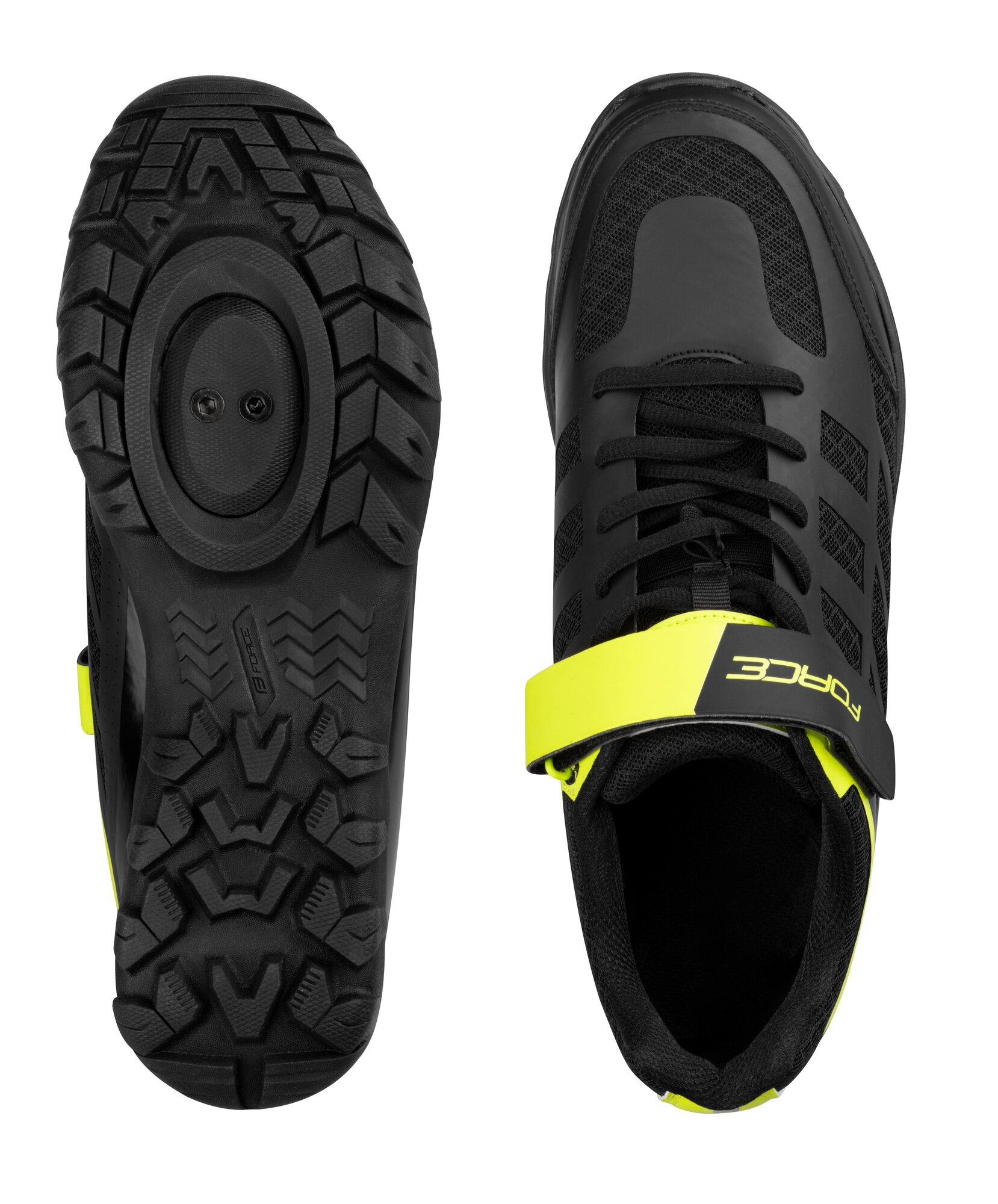 Force GO2 MTB Cykelsko Sort/Neon