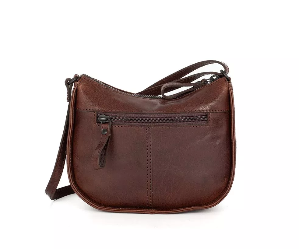 Spikes & Sparrow Emilie Crossbody Tas Dark Brown