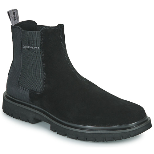 Calvin Klein Jeans - EVA MID CHELSEA BOOT SUEDE - Noir
