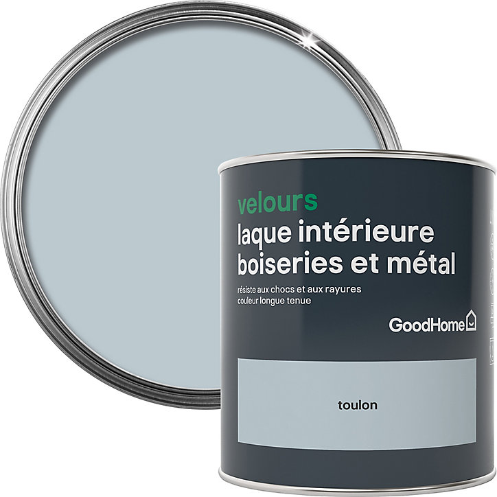 Laque boiseries et métal GoodHome Toulon Velours 0,75L