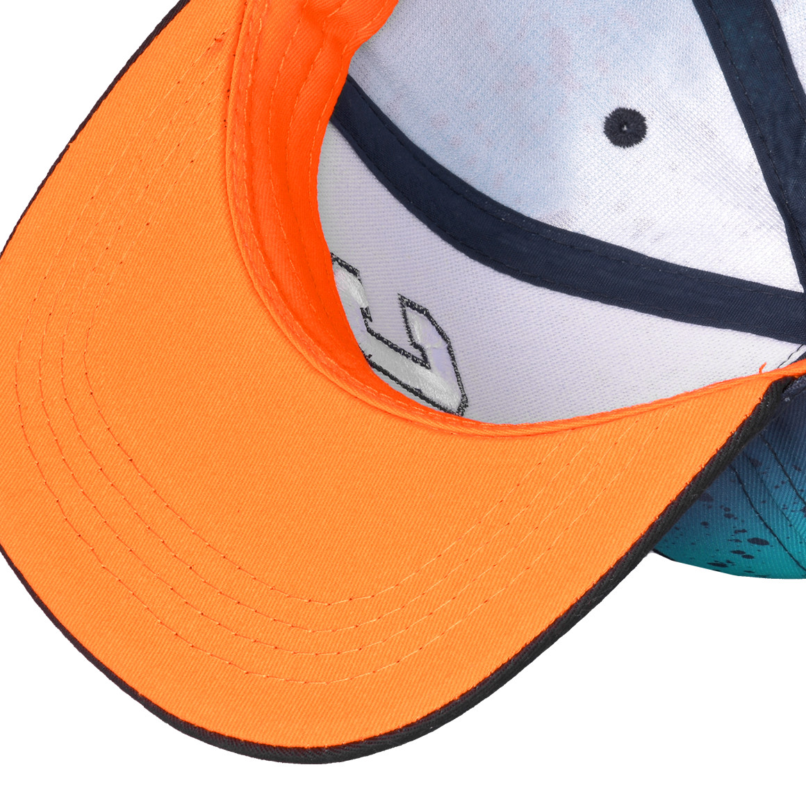 Yigga Jungen Kappe mit 3D-Schriftzug blau