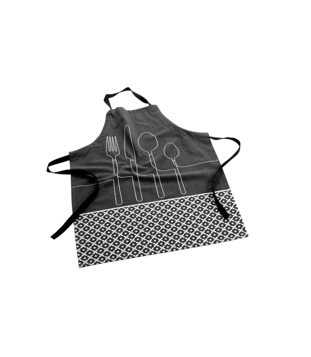 Tablier en Coton Recyclé Cuisiline 84cm Anthracite