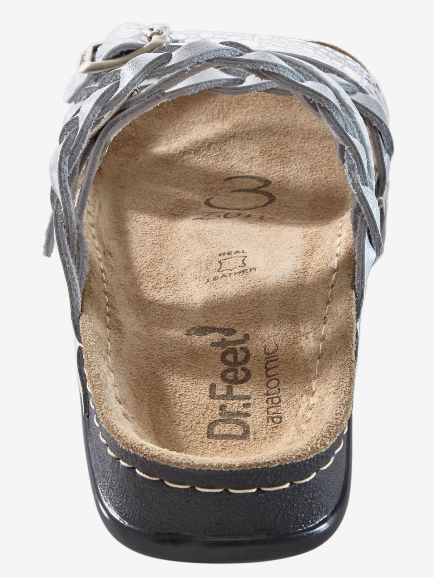 Mules dessus cuir vachette véritable