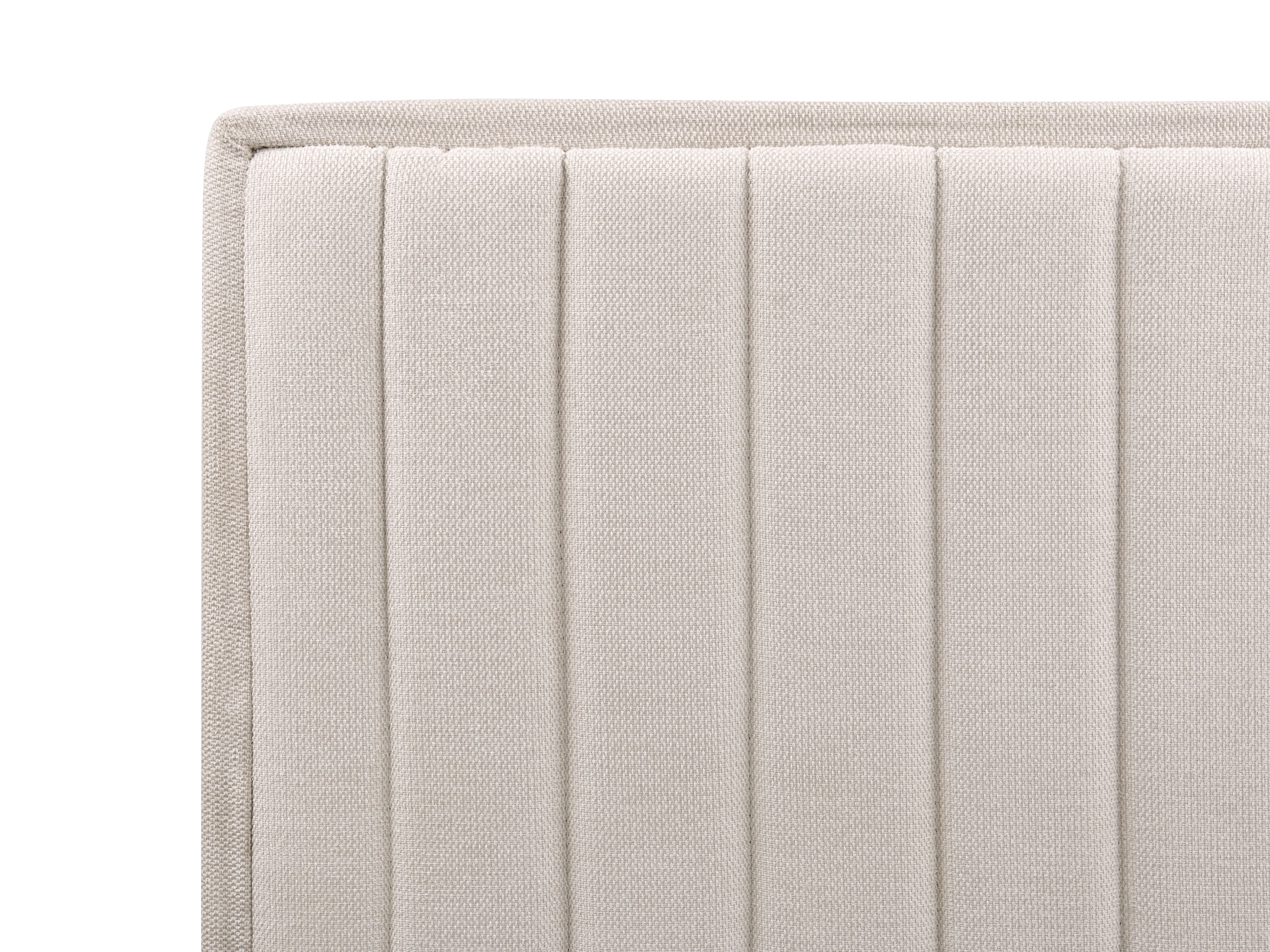 Verstelbaar bed Stof CASTELLAN 180 x 200 cm Lichtbeige