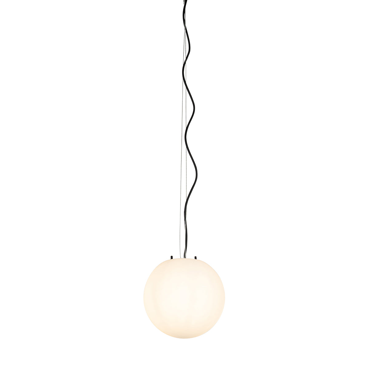 QAZQA Moderne buiten hanglamp wit 25 cm IP44 - Nura