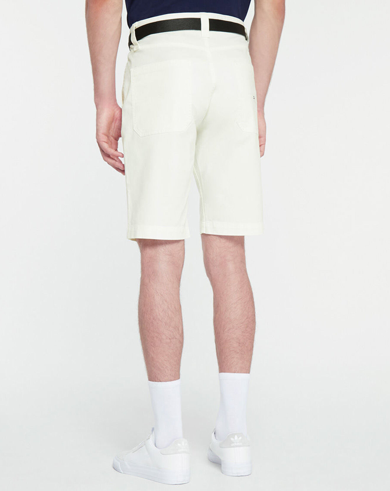Tommy Jeans Short 100% Coton Biologique Ethan Rlx blanc