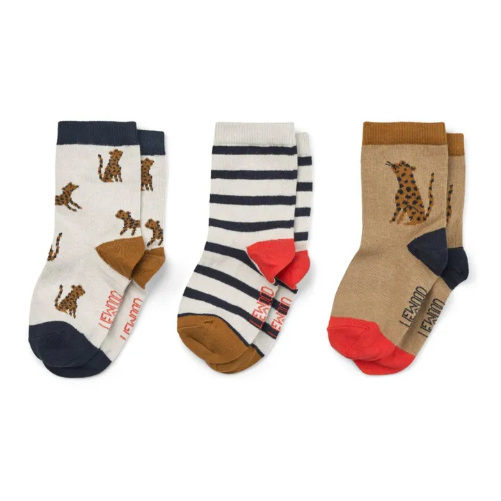 Liewood Lot 3 paires de chaussettes Silas | Caramel