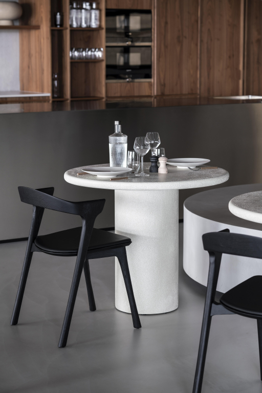 Ethnicraft Elements eettafel Ø90 off white
