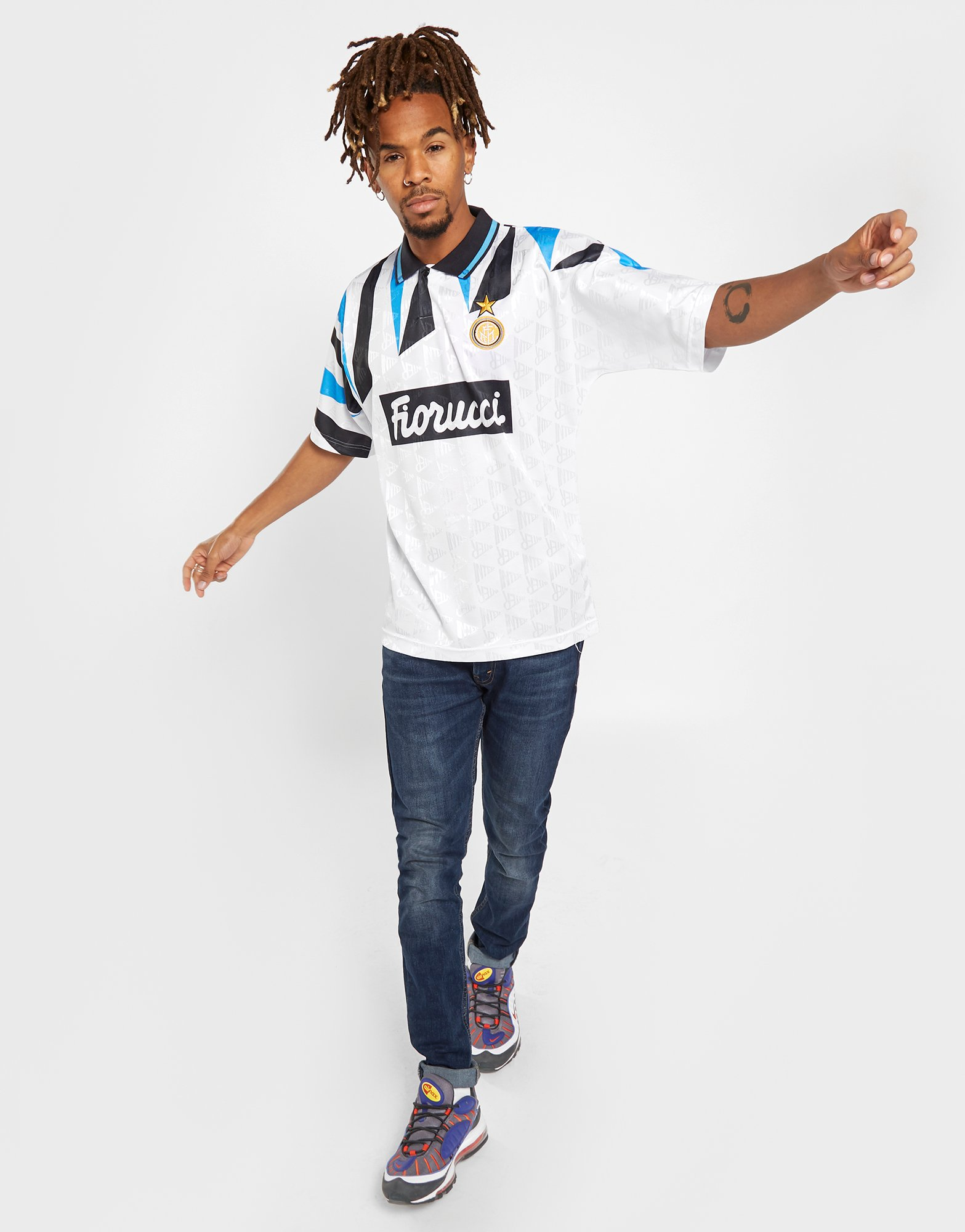 Score Draw Maillot Extérieur Inter Milan 1992 Homme