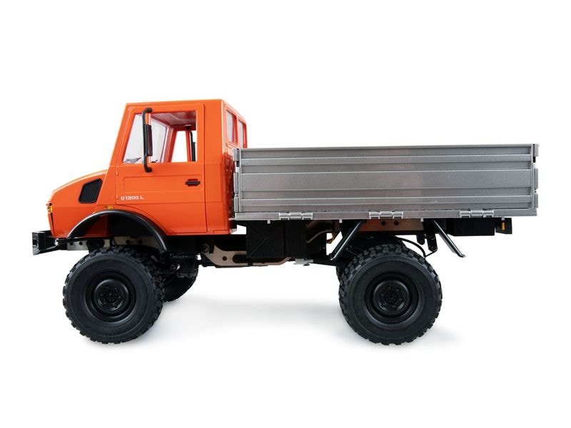 Amewi Mercedes-Benz Unimog Advanced 4WD Orange, RTR, 1:12 Originalgetreues Unimog RC-Modell mit 2-Gang Getriebe und Differentialsperren