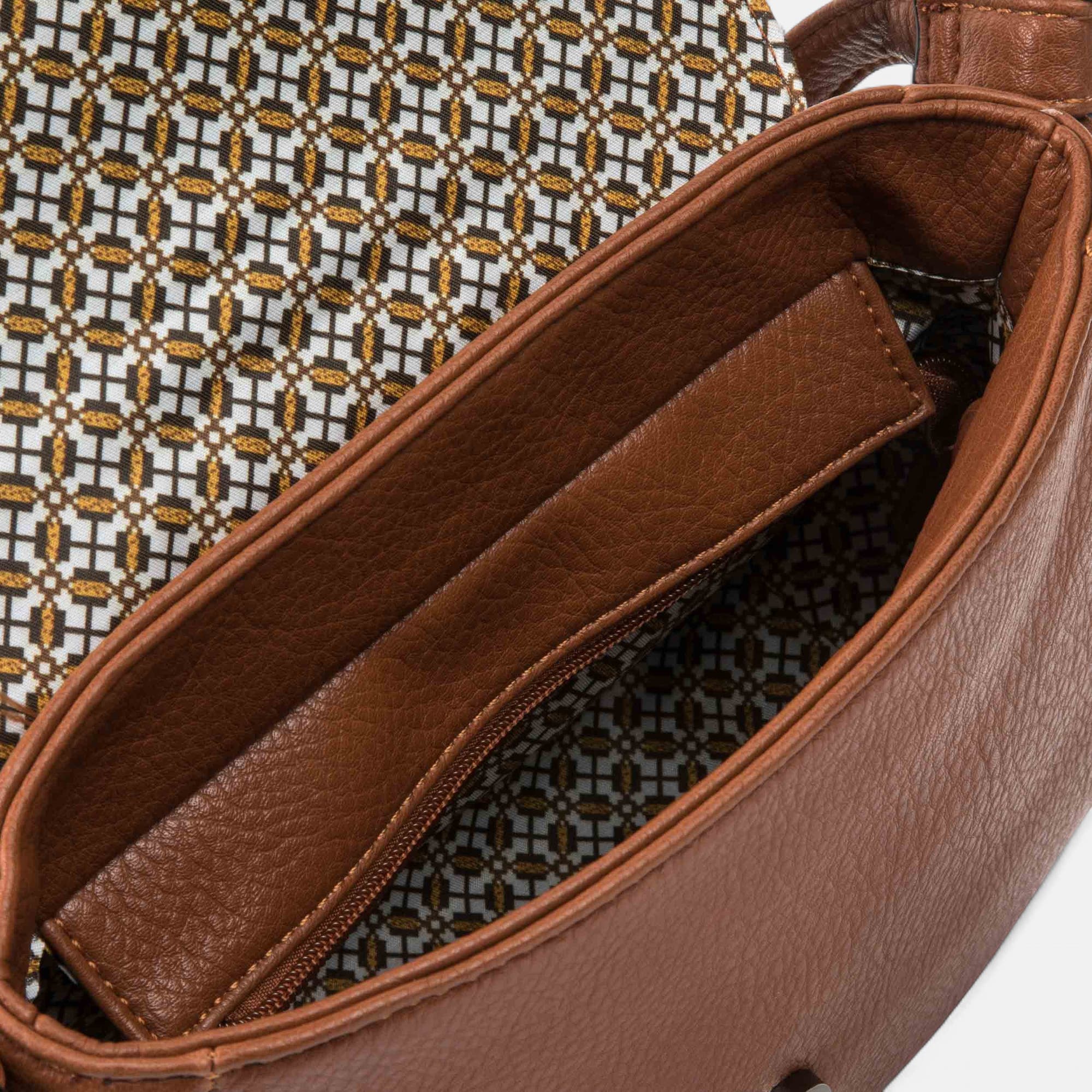 Sac bandoulière cognac