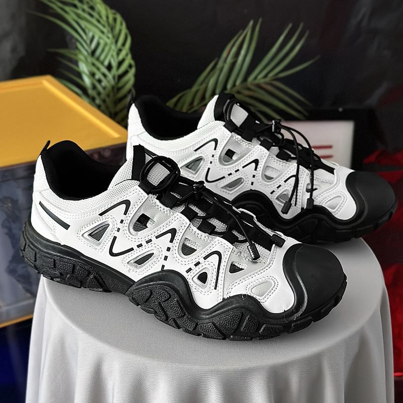 Tanzanite - Cutout Platform Sneakers