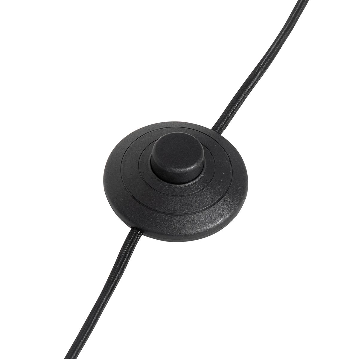 Wandlamp zwart met voetschakelaar 3-lichts - Jeana Luxe