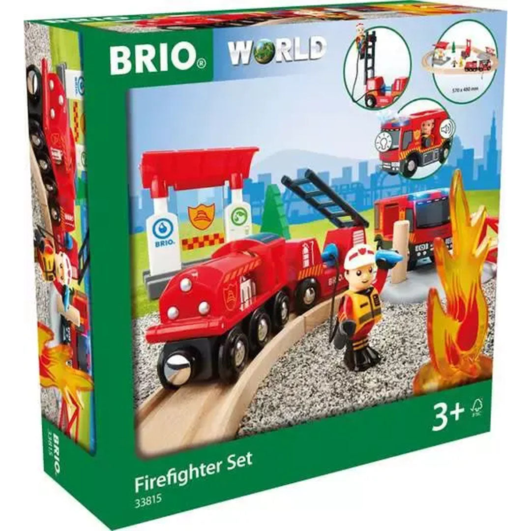 brio treinbaan - brandweer - 18-delig