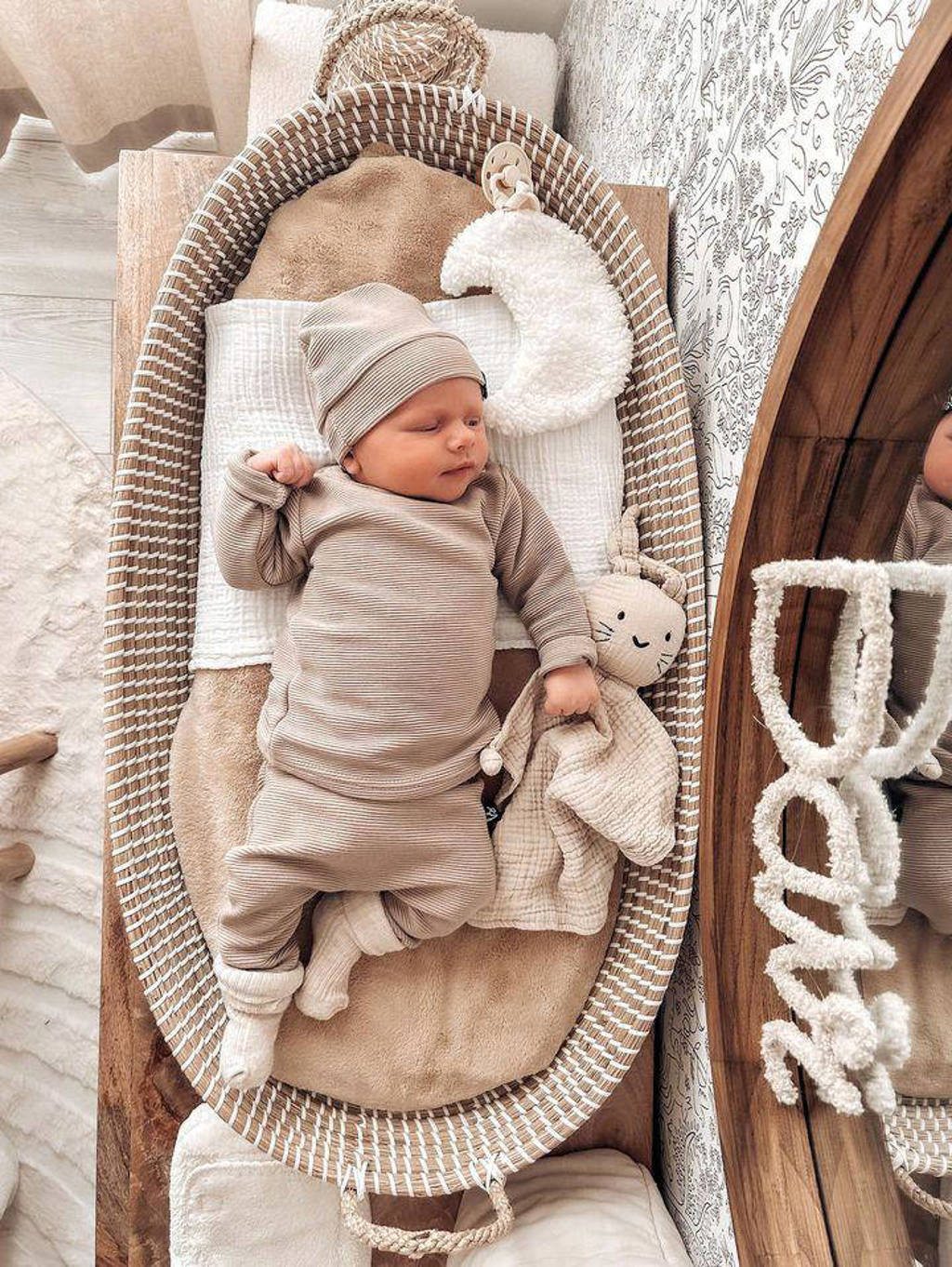 Babystyling baby regular fit broek beige