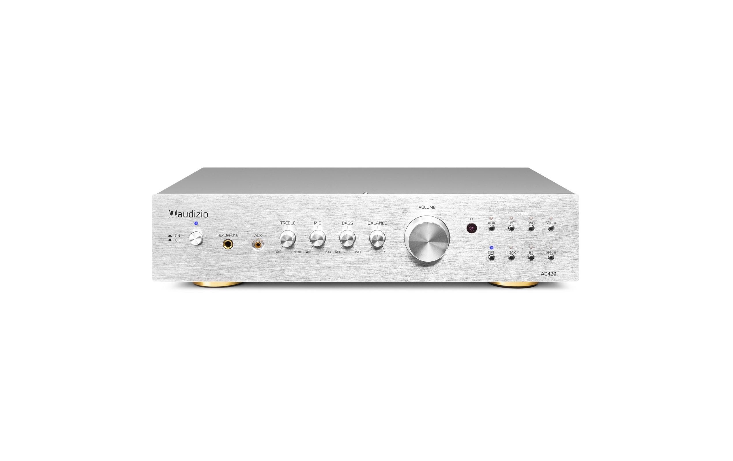 Stereo-Verstärker AD420A Silber<br>Vielseitiger 4-Kanal-Verstärker mit grosser Funktionalität