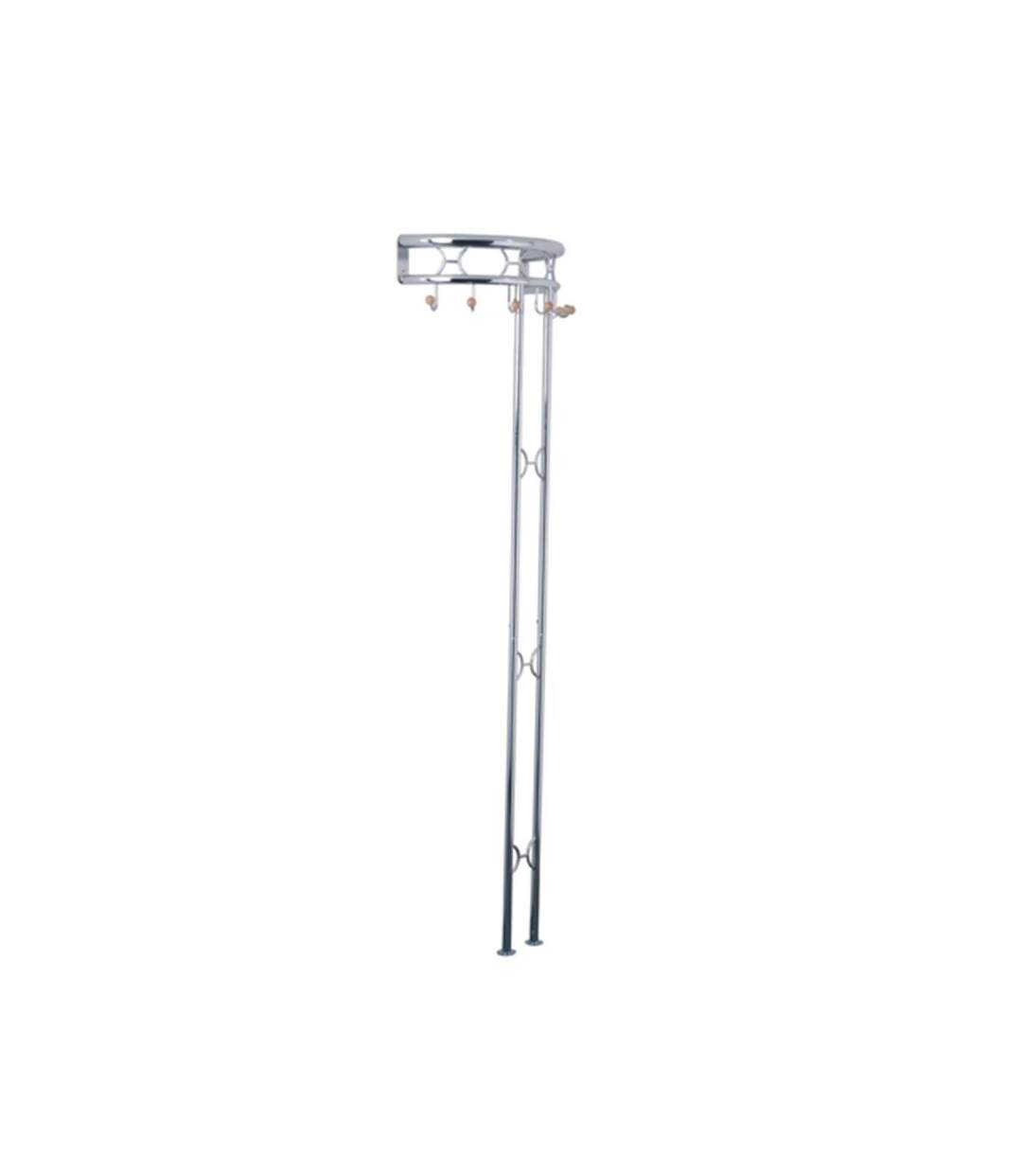 Paris Prix - Patère Murale Design sanby 180cm Argent