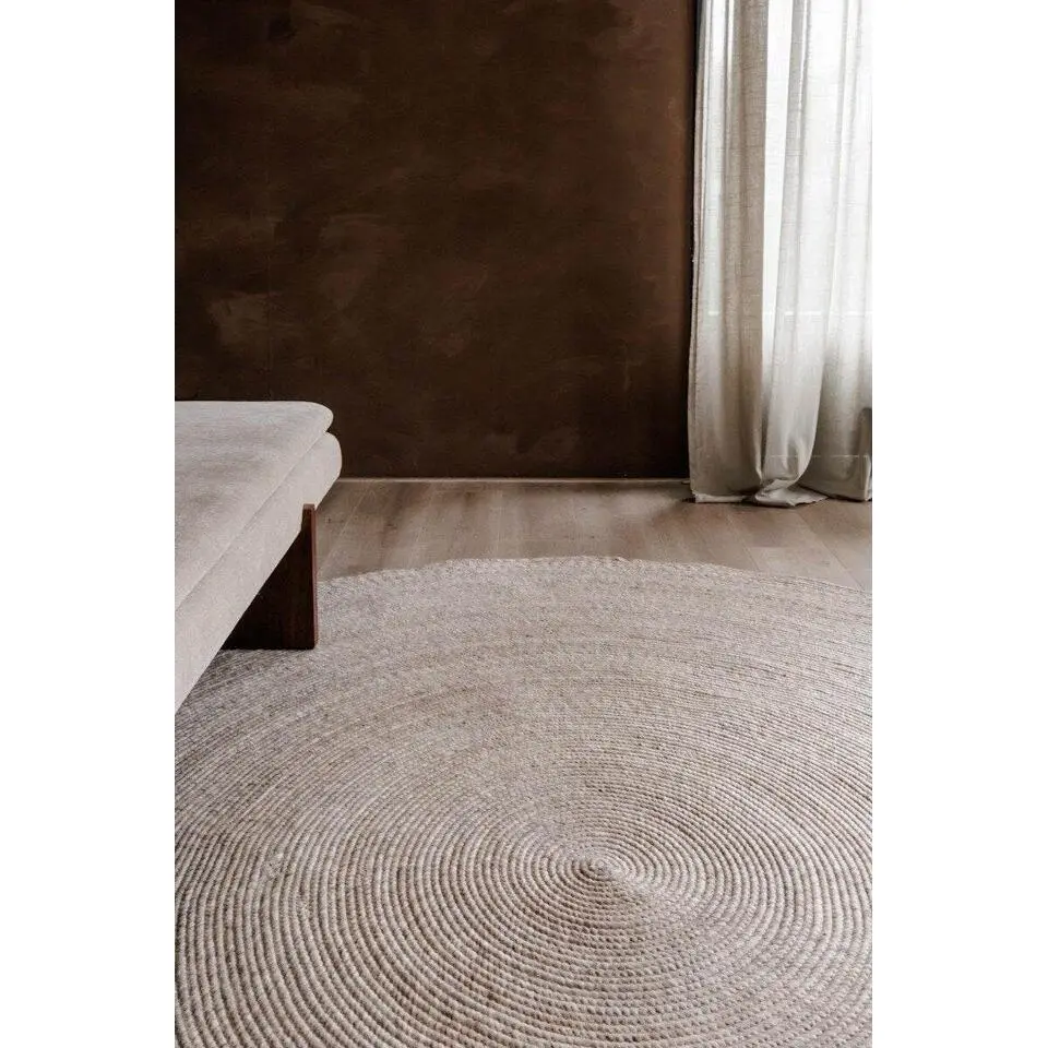 Interieur05 rond vloerkleed Gapo beige - 250 x 250 cm