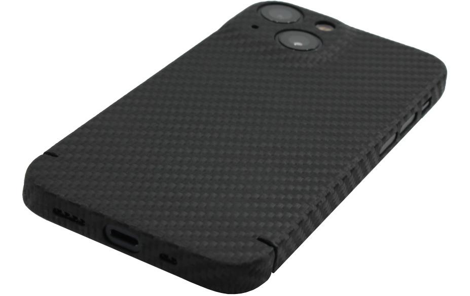 Back Cover Carbon Magnet Series iPhone 14 Plus SchwarzMagnetische Schutzhülle für das Apple iPhone 14 Plus mit Unterstützung für MagSafe