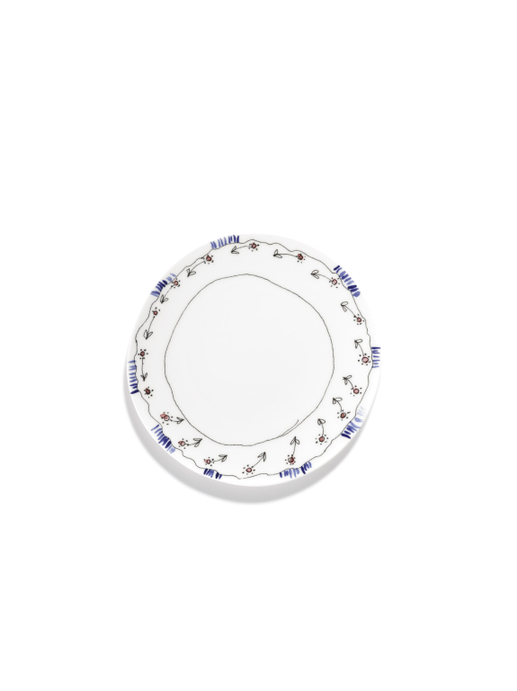 Serax Midnight Flowers by Marni Anemone Milk ontbijtbord Ø20
