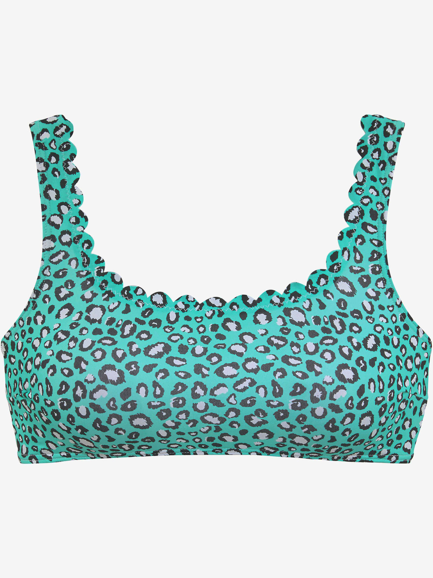 Haut de bikini bustier bordure cocotte tendance