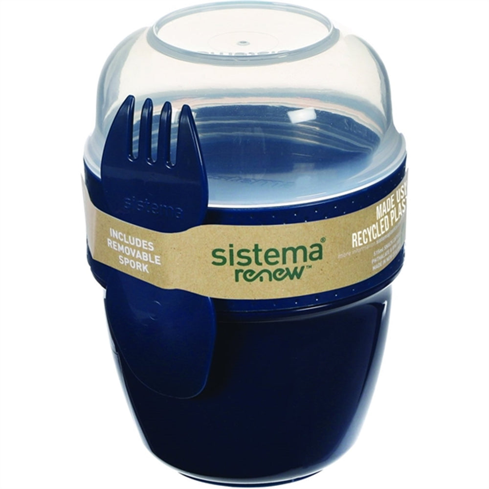 Renew To Go Snack Madkasse 515 ml Blå