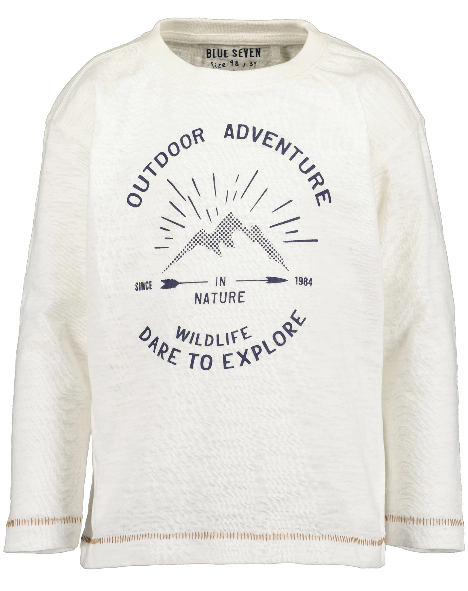 Langarmshirt OUTDOOR ADVENTURE in offwhite