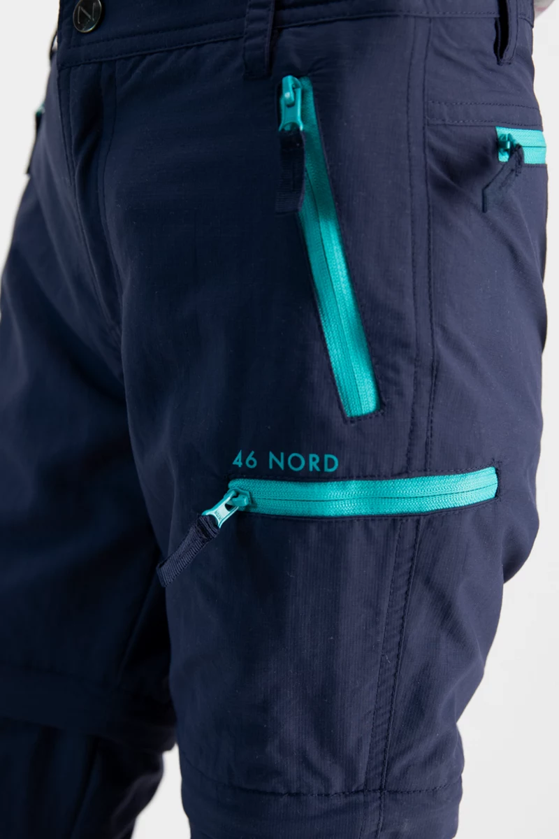 46 NORD Zip-Off Mädchen Wanderhose