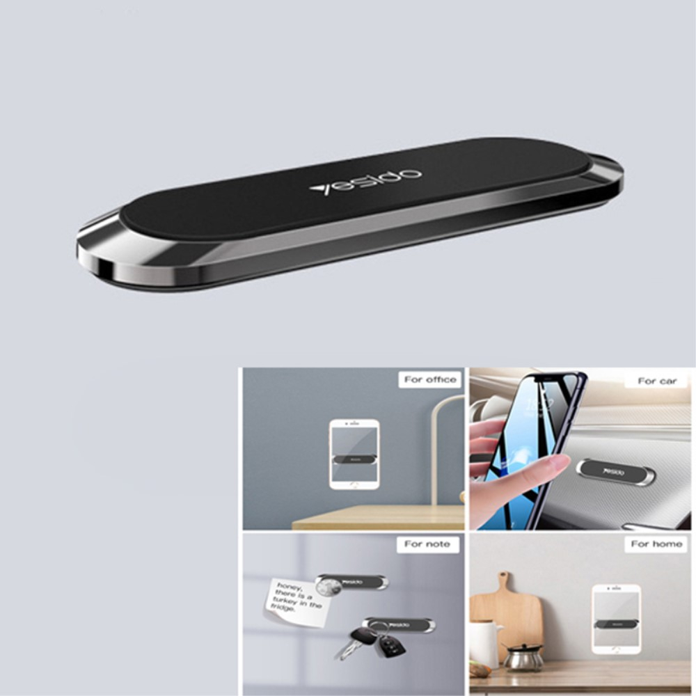 Magnetische Universal Halterung Selbstklebender Halter für Smartphone / Schlüssel / Notizen - Schwarz