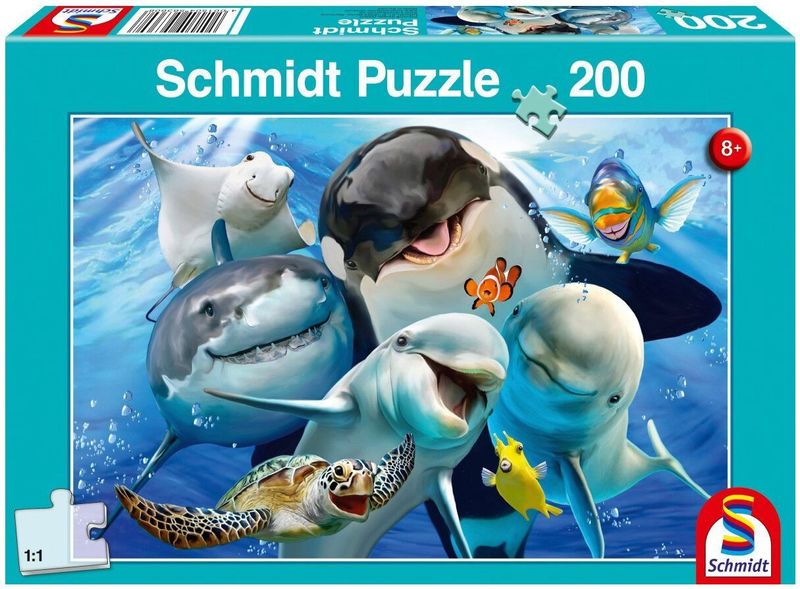 Schmidt puzzel Onderwater Vrienden, 200 stukjes - Puzzel