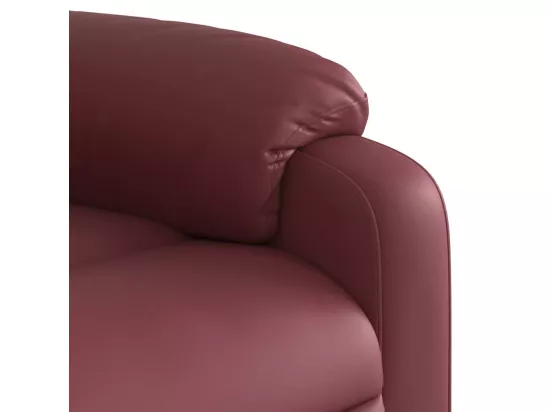 Fauteuil de massage inclinable Rouge bordeaux Similicuir