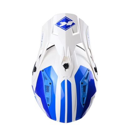 Casque cross Kenny TITANIUM - GRAPHIC 2024 - Blanc / Bleu