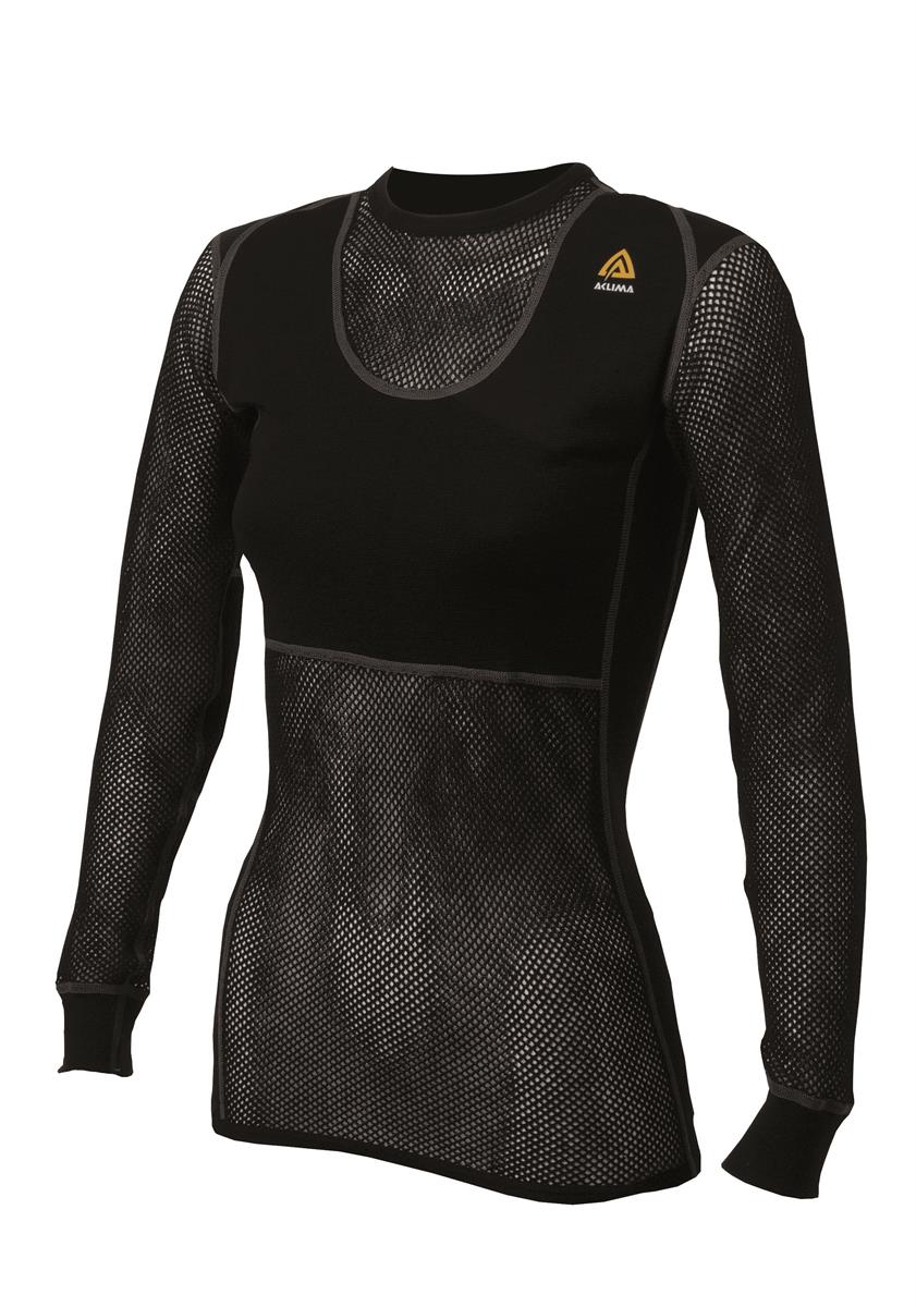 Aclima WoolNet Crew Neck Womens Black