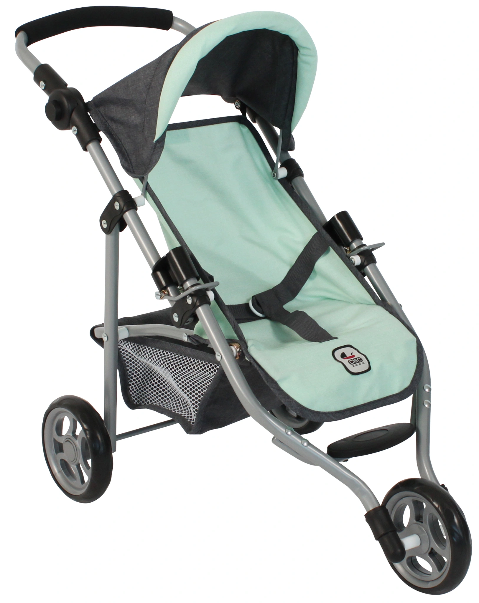 Puppenbuggy LOLA in anthrazit/mint