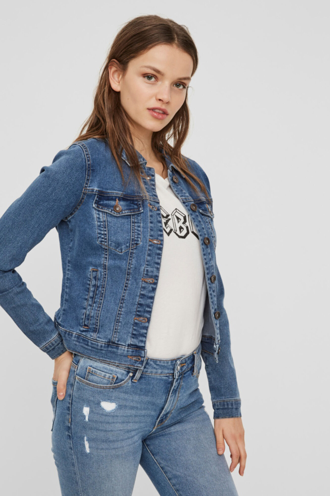 Jaqueta jeans - Azul