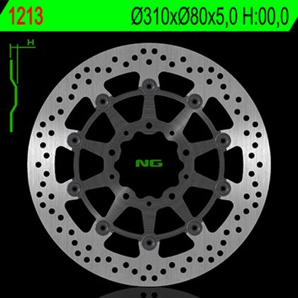 Disque de frein Rond NG flottant
