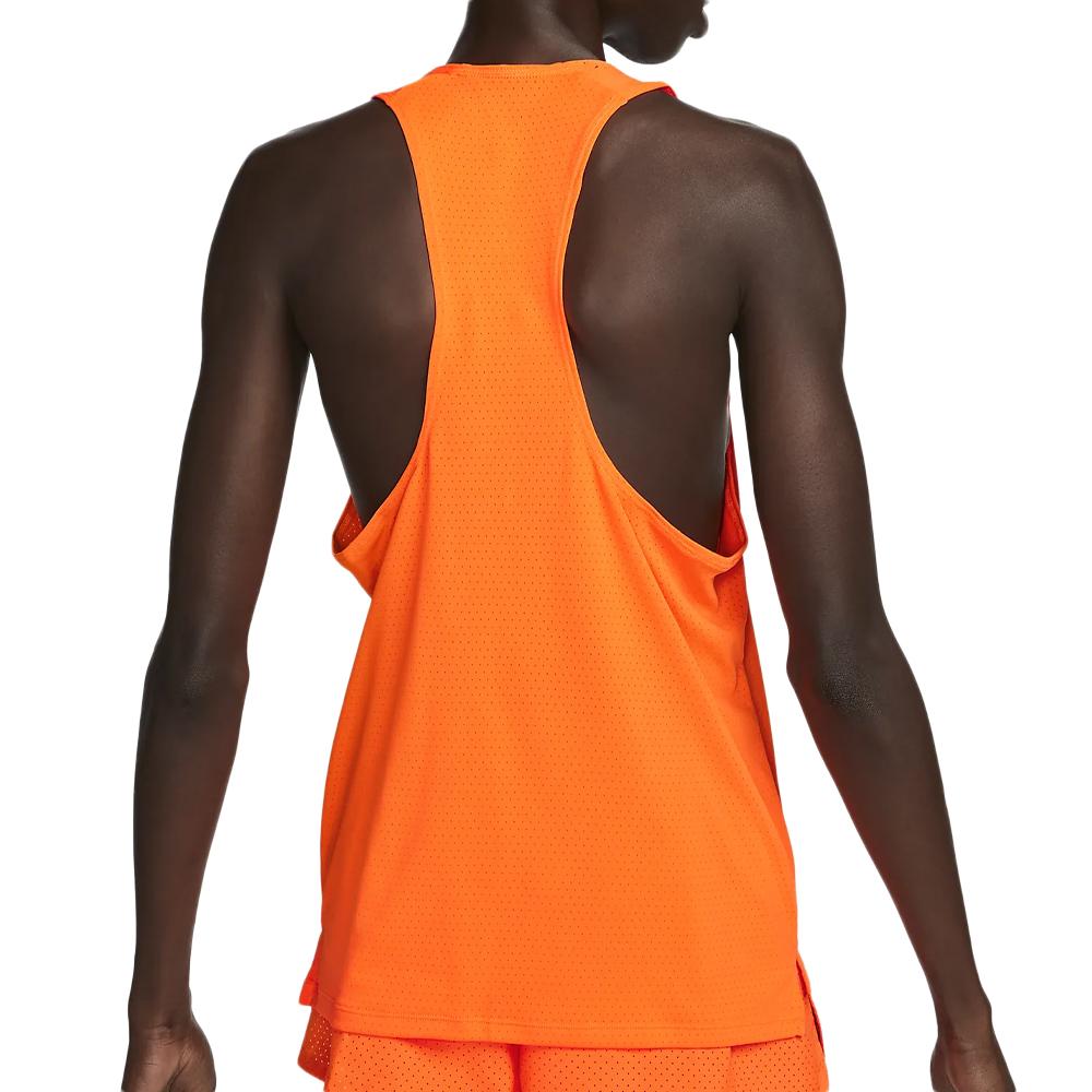 Nike Débardeur de Sport Orange Fluo Homme Nike Fast Singlet